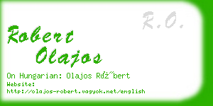robert olajos business card